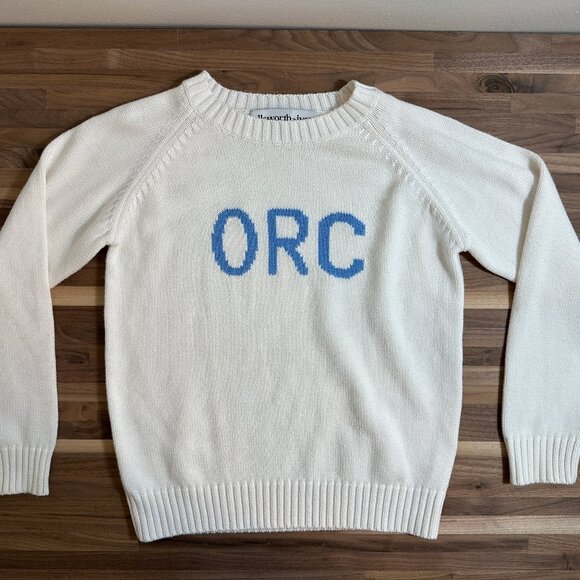 ellsworth+ivey Kids Girls Crewneck Sweater ORC size 6 Ivory NWOT - Picture 1 of 7